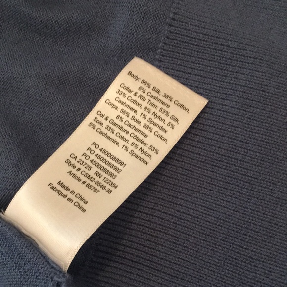 Artizia Sunday Best Blue Cropped Silk Cashmere Cardigan - Picture 4 of 5